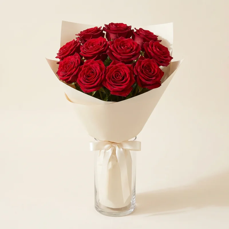12 Rosas Premium Colombianas