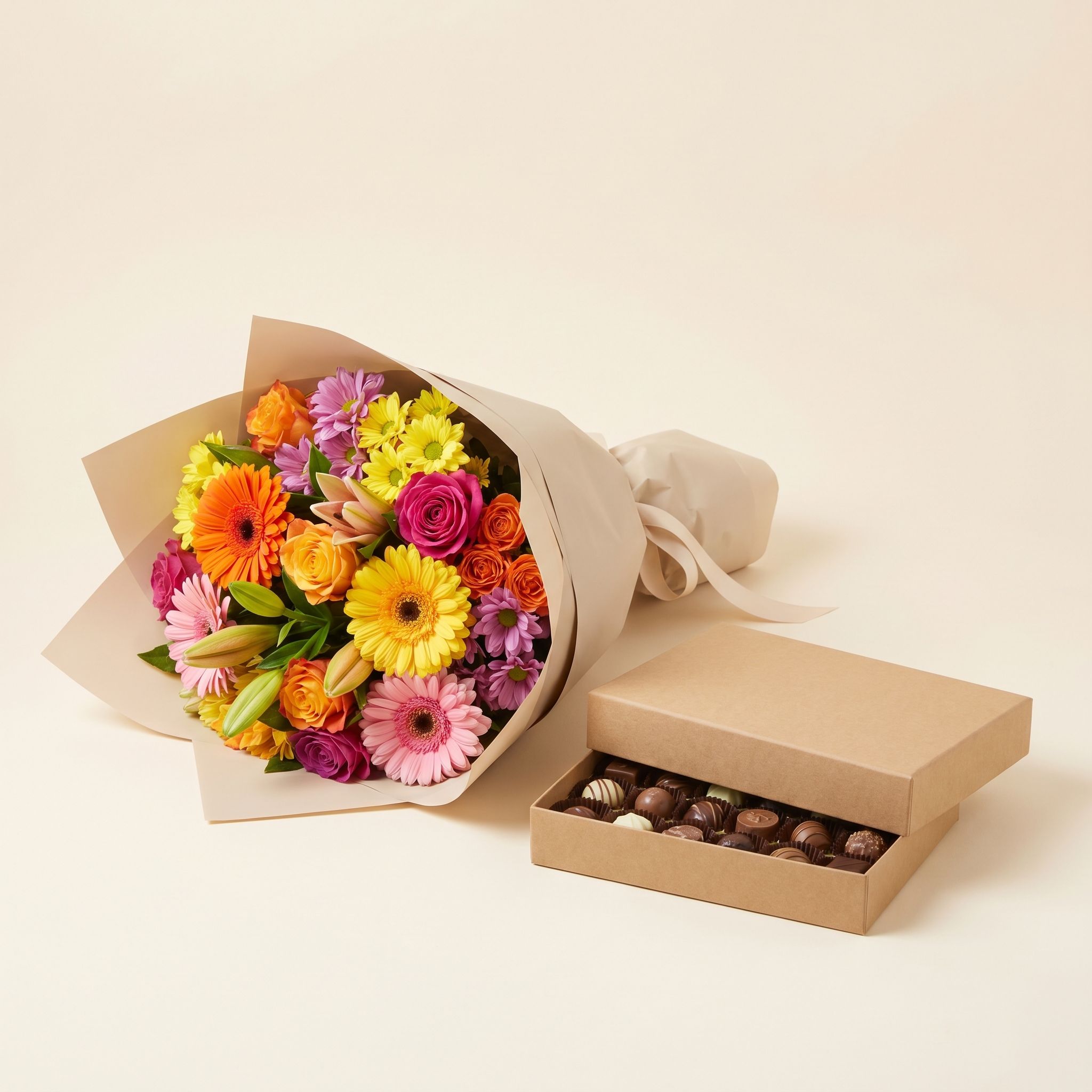 Combo Melhoras: Flores + Chocolates